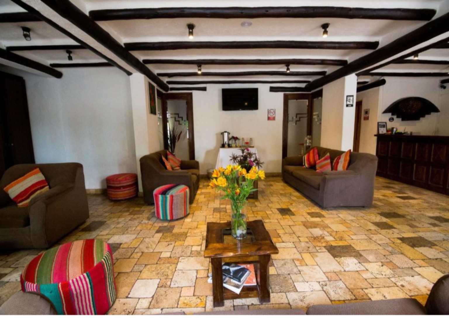 Aguas Calientes hotel lobby